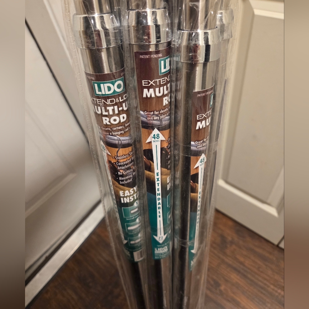 Lido Extend And Lock Multi Use Rod 48-72" - Picture 2 of 2